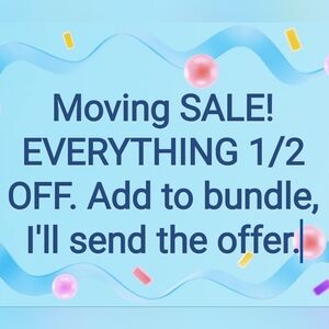 Moving Sale Announcement